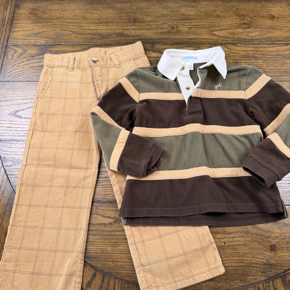 Janie and Jack Fall Frontier Matching Outfit